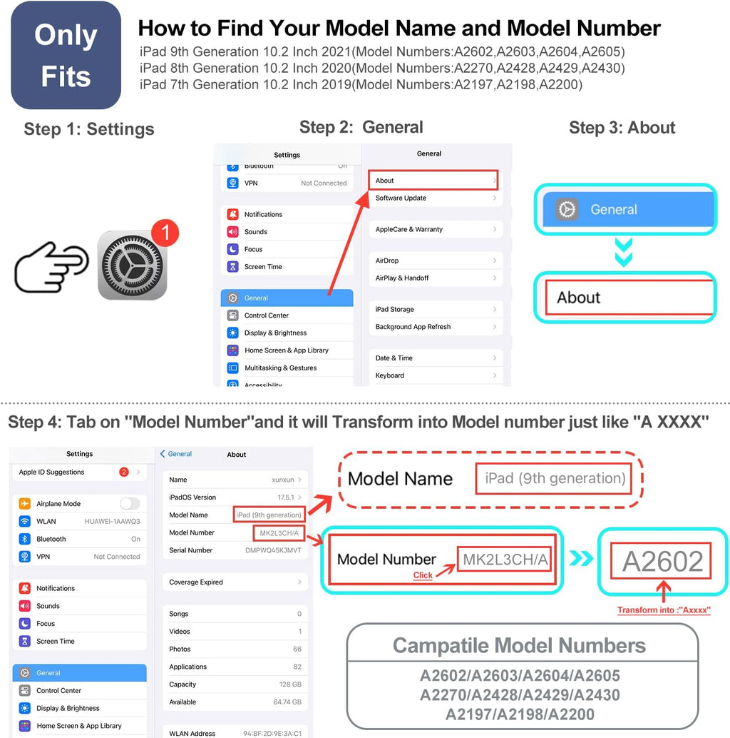 Ipad 10.2 Case for Ipad 9Th Generation 2021, Ipad 8Th Generation 2020, 7Th Generation Ipad Case 2019, Multi-Angle View Adjustable Stand Auto Wake / Sleep (Colored Art Bubbles)