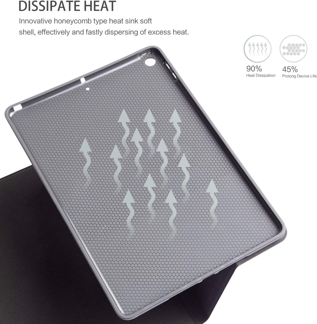 Ipad 10.2 Case for Ipad 9Th Generation 2021, Ipad 8Th Generation 2020, 7Th Generation Ipad Case 2019, Multi-Angle View Adjustable Stand Auto Wake / Sleep (Colored Art Bubbles)