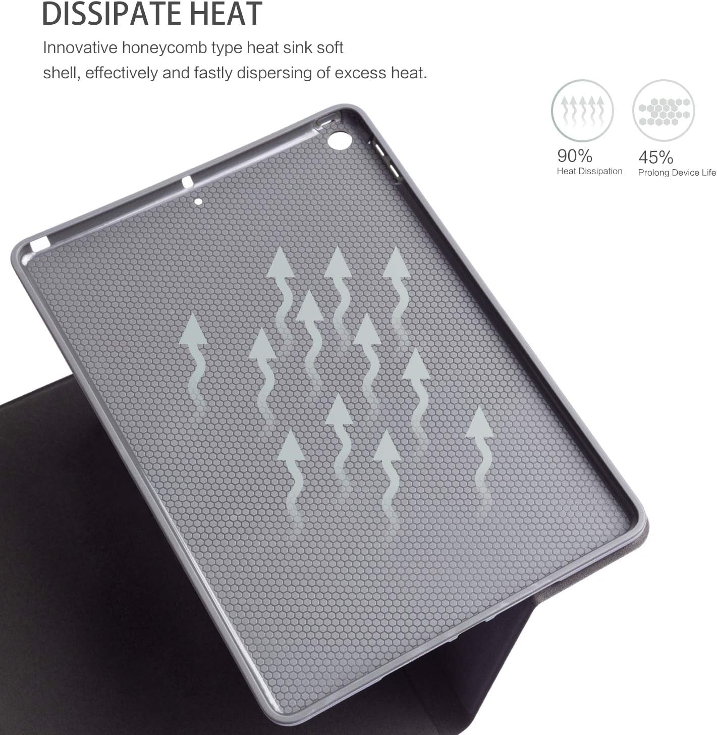 Ipad 10.2 Case for Ipad 9Th Generation 2021, Ipad 8Th Generation 2020, 7Th Generation Ipad Case 2019, Multi-Angle View Adjustable Stand Auto Wake / Sleep (Colored Art Bubbles)